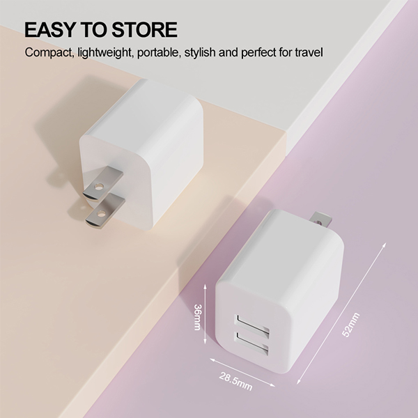 美規(guī)雙口USB充電器-ST530S